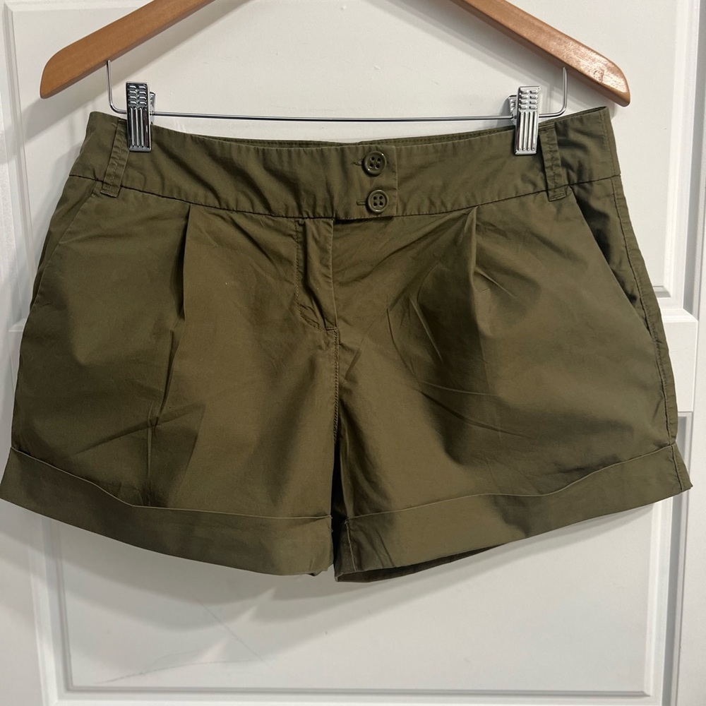 New York & Company Olive Green Women's Shorts